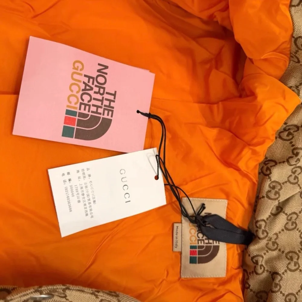 Gucci x The North Face Brown Monogram Puffer Jacket - Picture 3 of 4